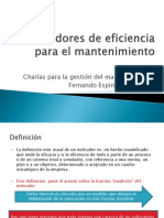 Indicadores de Eficiencia Para Mantenimiento PDF