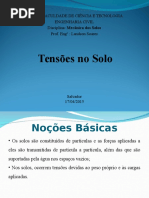 Tensões No Solo