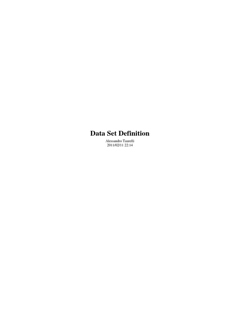 How to Create a Data Set for KPIs | PDF | Business