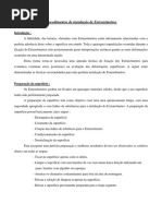 Procedimentos de Instalação de Extensômetros