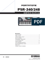 Yamaha Psr-240 Service Manual