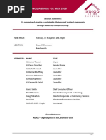 Indigo council meeting agenda May 31, 2016