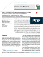 Agricultural Water Management: Guillaume Létourneau, J. Caron, L. Anderson, J. Cormier