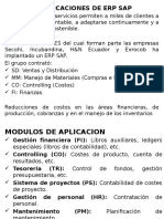 Aplicaciones de ERP SAP