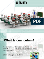 CR 3 Curriculum History and Elements of Curriculum