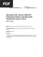 Download SQL Server 2008 R2 and SharePoint 2010 Products Better Together white paper SharePoint Server 2010 by Deepak Gupta DG SN31432688 doc pdf