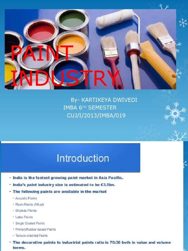 research paper on paint industry