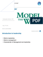 Model The Way - Leadership Training