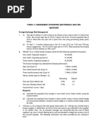 RTP CA Final Old Course Paper 2 Management Accounting and Fin