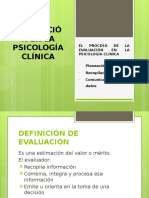 Proceso de La Evaluación en La Psicología Clínica Exposicion Resumida