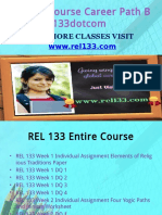 REL 133 Course Career Path Begins Rel133dotcom