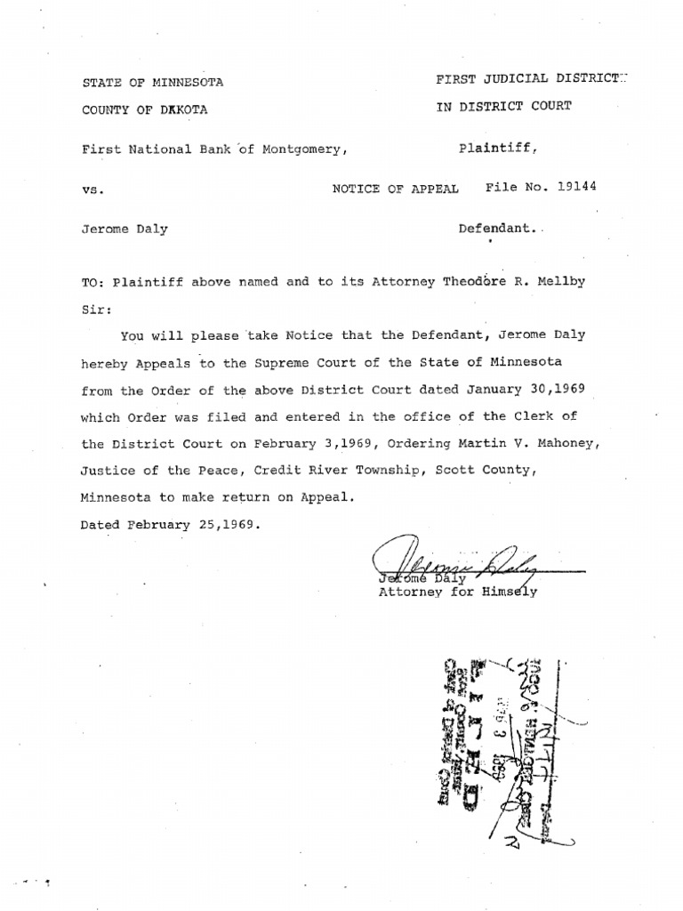 1969 02 25noticeofappeal | PDF