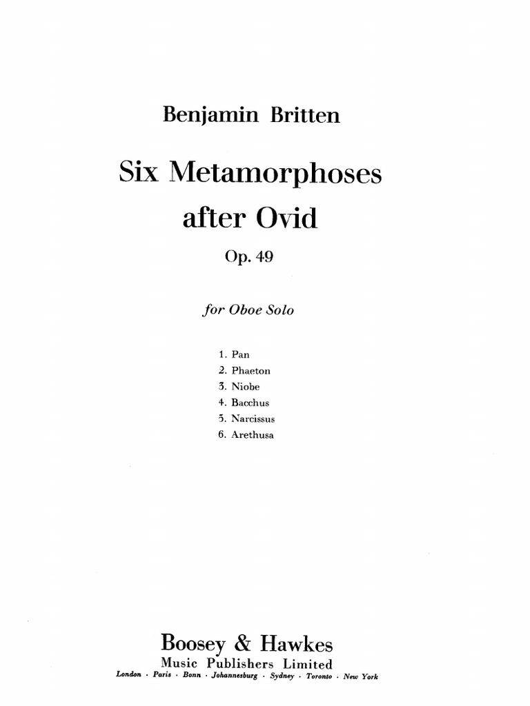 britten metamorphoses pdf