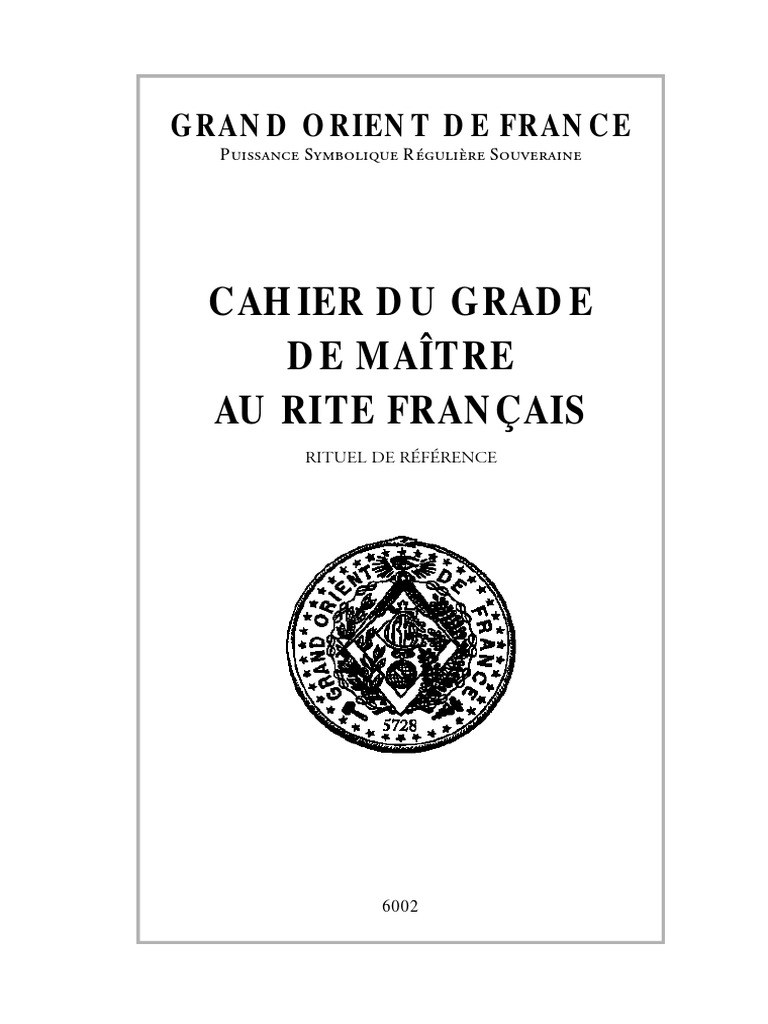 Rituel Saint Jean D Hiver Reaa Pdf Rite Francais Maitre | PDF | Franc-maçonnerie | Organismes de service  fraternel