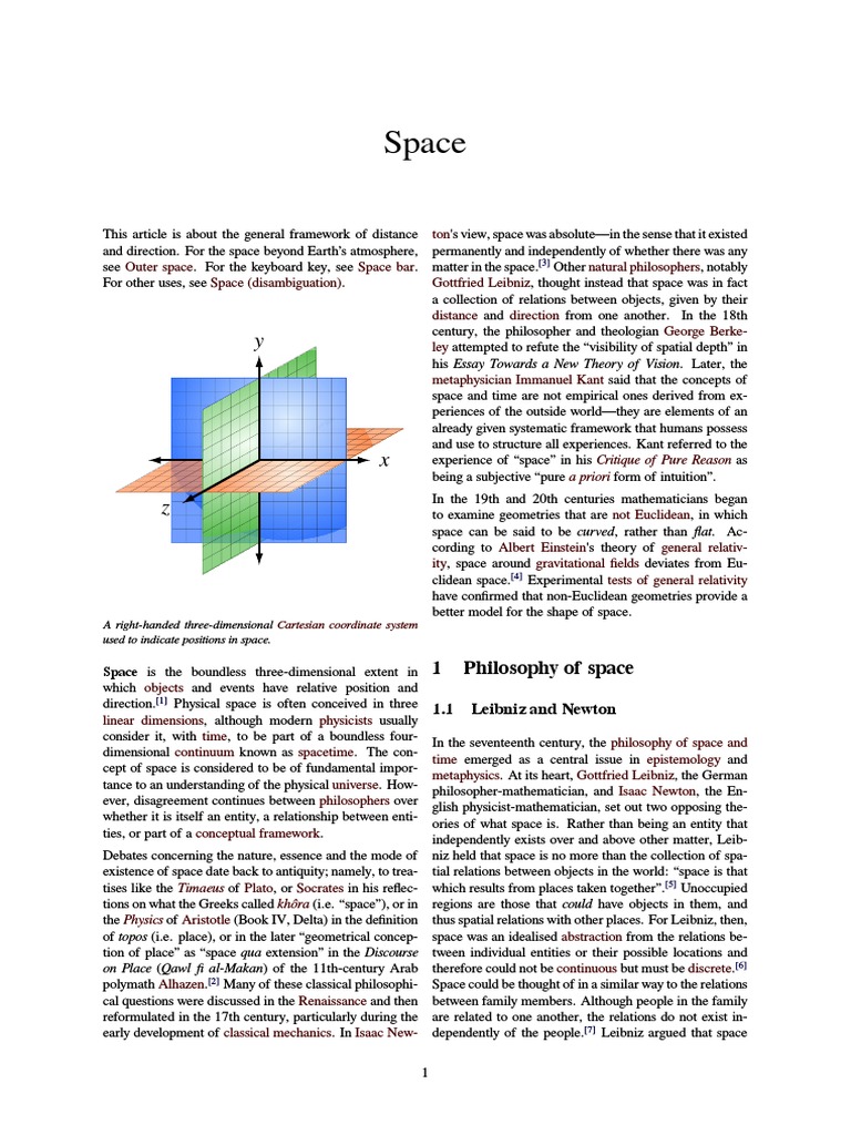Space | PDF | Space | Spacetime