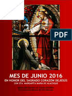 Mes de Junio 2016 en Honor Del Sagrado Corazón de Jesús Con Sta. Margaríta María de Alacoque