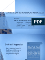 Tata Ruang Dan Negosiasi Dalam Perencanaan