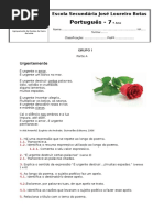 Ficha de valiação -Poesia