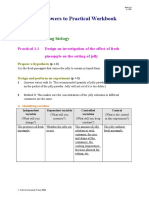 Mastering Biology Practical workbook answers for Senior Secondary