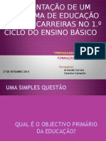 Educação Carreira 1o Ciclo