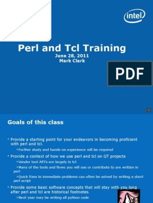 Perl And Tcl Training 1 Object Oriented Programming - 