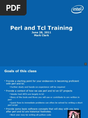 Perl And Tcl Training 1 Object Oriented Programming - 