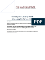 Literacy and Development by Prof B Street