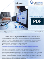 Global Freeze Dryer Market Research Report 2016