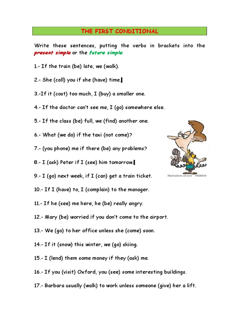 First conditional timeline image