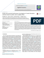 Design and Acoustical Performance Investigation of Sound Absorption Structure Based On Plastic Micro-Capillary Films PDF