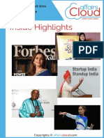 Current Affairs Study PDF - April 2016 by AffairsCloud