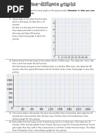 Distance Time Graphs Match Up | PDF | Speed | Uci World Tour