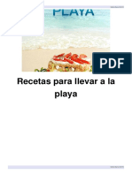 Recetas Para Llevar a La Playa