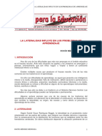 Cómo influye la lateralidad en los problemas de aprendizaje