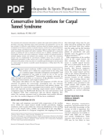 Article Wrist Hand CTS Mgt October2004 JOSPT Michlovitz