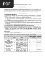 Último Edital TRT-SC 2013