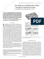 Suspended Spiral Inductor and Band-Pass Filter On Thick Anodized Aluminum Oxide