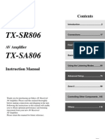 SR806 Onkyo User Guide