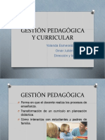 Exposición Gestión Pedagógica y Curricular