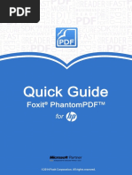 Foxit PhantomPDF For HP - Quick Guide