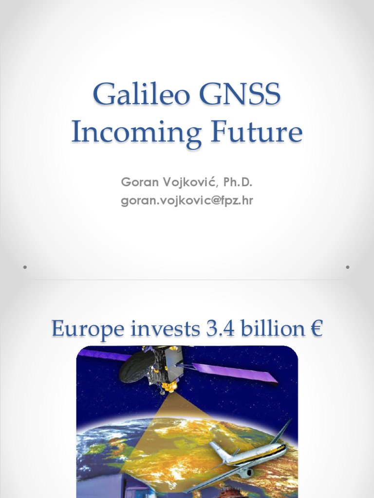Galileo Gnss Pdf Global Positioning System Navigation