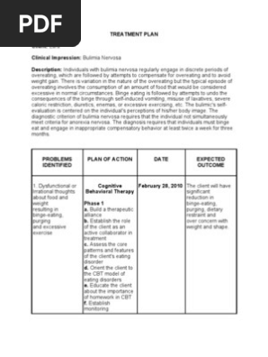 Treatment Plan