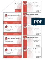 Tarjeta Personal Imprimir PDF