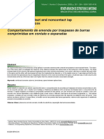 Behaviour of contact and noncontact lap compression splices