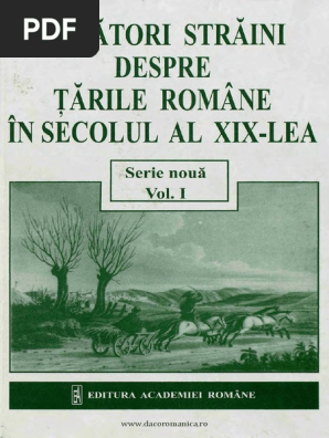 Calatori Străini Vol 1 Sec Xix