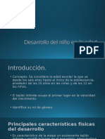 Desarrollo Del Niño en La Edad Escolar