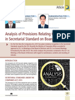 13 Analysis of Provisions Relating to Minutes in Secretarial Standard on Board Meetings