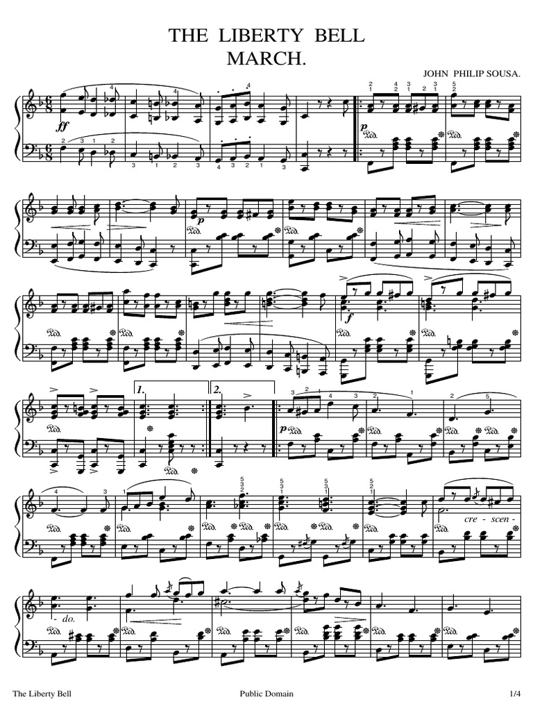 Liberty Bell March _ Liberty Bell Sousa Piano – WYCK
