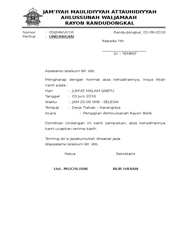 97 Koleksi Contoh Undangan Pengajian Menjelang Ramadhan Gratis Terbaru