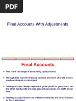 Adjustments For Final Accounts